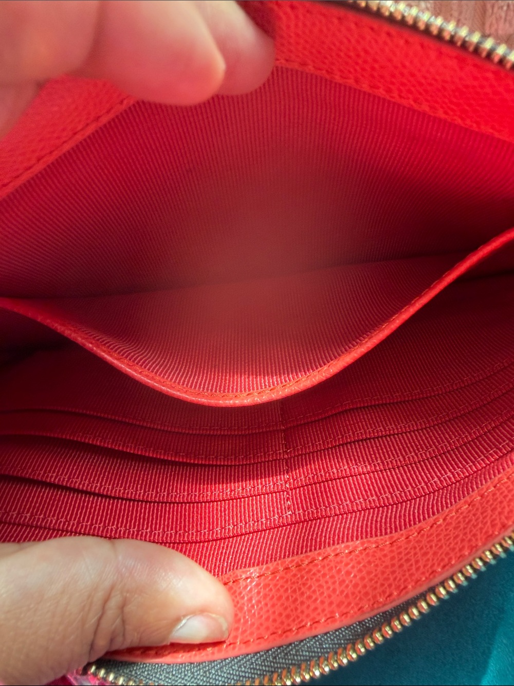 Furla Red Citrus & Butterfly Wristlet NWOT. RARE - Picture 5 of 6